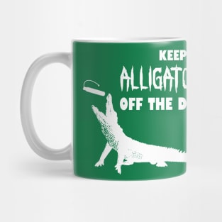 Gator Dock Diving - white Mug